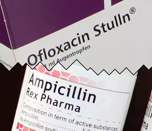 Ofloxacina contro Ampicillina